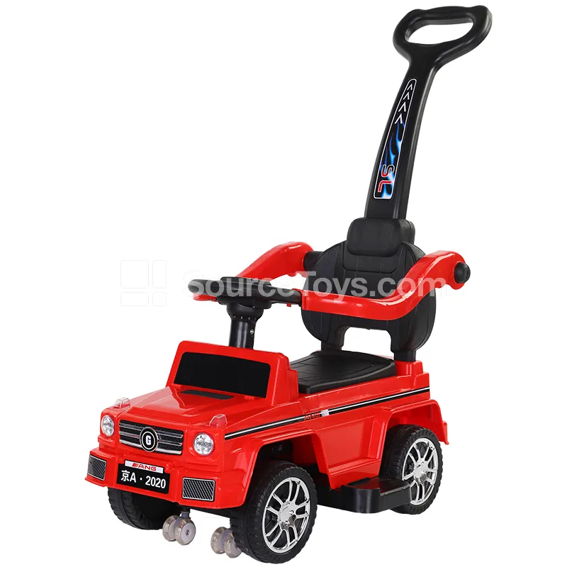 Ride-on Scooter with Push Handle (Red/Black/White) Ride-on Scooter with Push Handle (Red/Black/White)