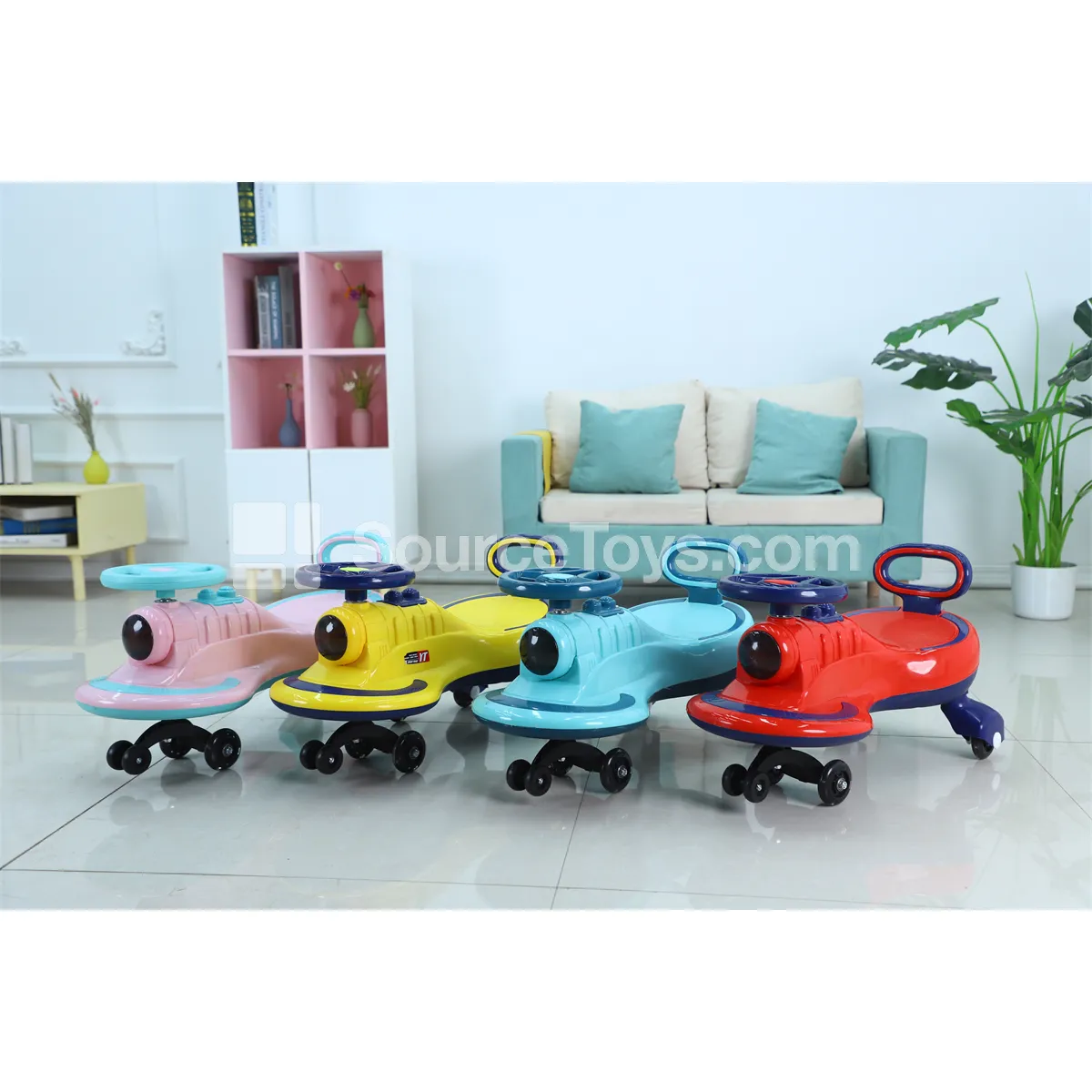 Twisting Ride-On Car (Pink, Blue, Yellow, Red) Twisting Ride-On Car (Pink, Blue, Yellow, Red)