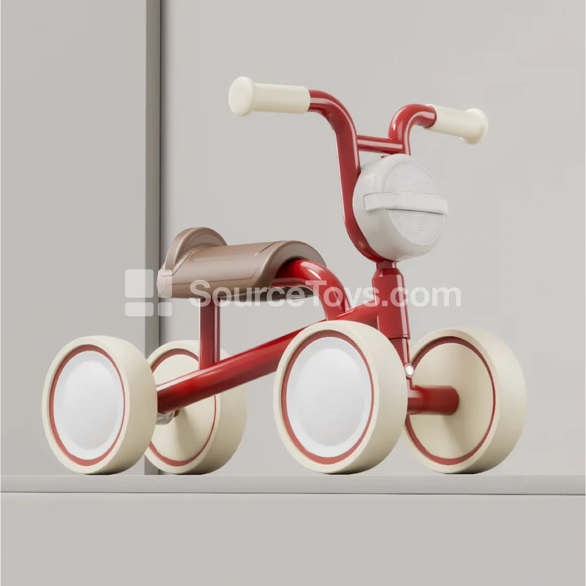 Scooter Balance Bike  Red, Beige