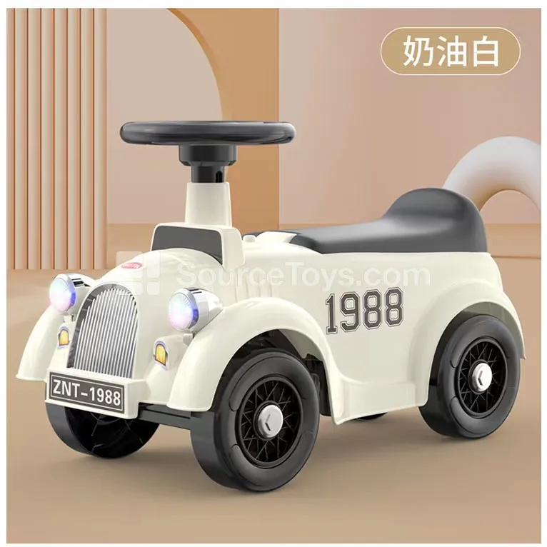Vintage Ride-On Scooter with Lights and Music Vintage Ride-On Scooter with Lights and Music
