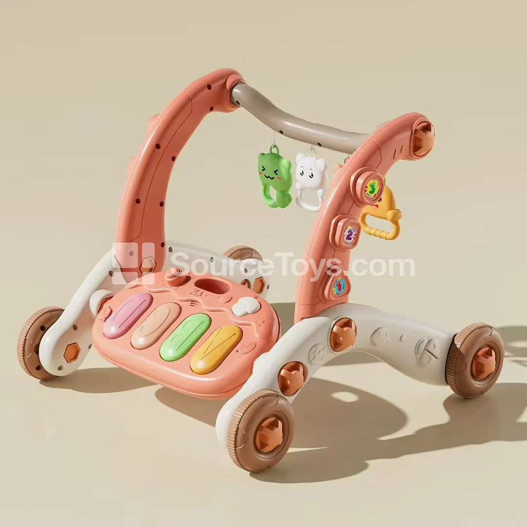 Multi-Function Baby Walker with Piano Keys (Green, Brown, Pink, Orange) Multi-Function Baby Walker with Piano Keys (Green, Brown, Pink, Orange)