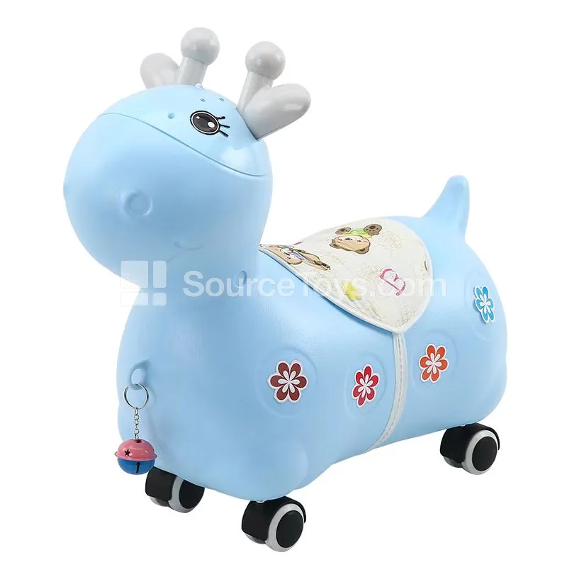 Cartoon Cute Deer Baby Walker Scooter Peanut Car