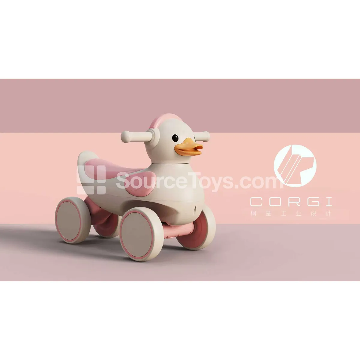Cartoon Duck Scooter (Yellow, Pink) Cartoon Duck Scooter (Yellow, Pink)
