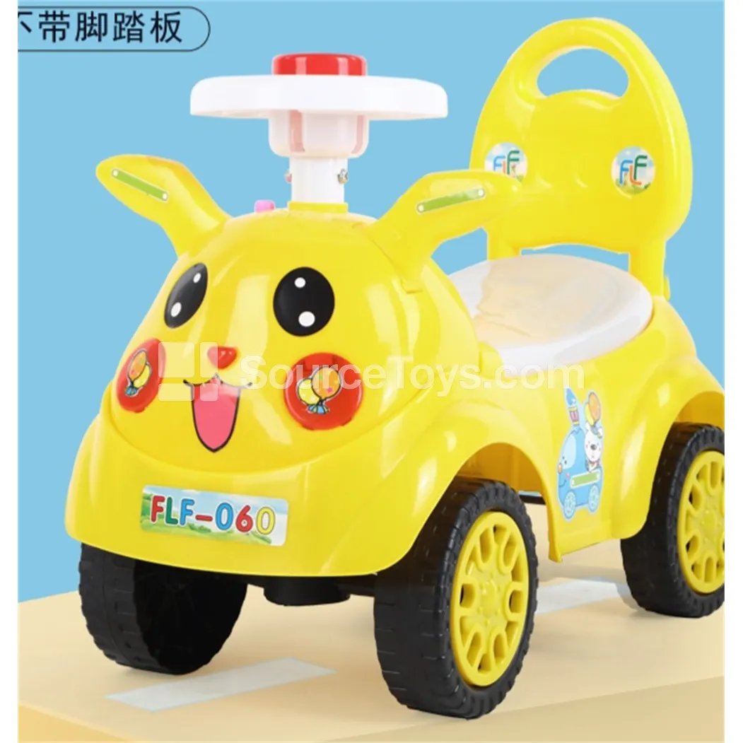 Cartoon Ride-On Scooter with Lights and Music
