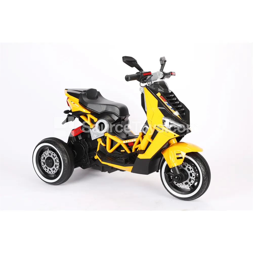 Electric Dual-Drive Tricycle Ride-On (Red/Blue/Yellow/Pink)