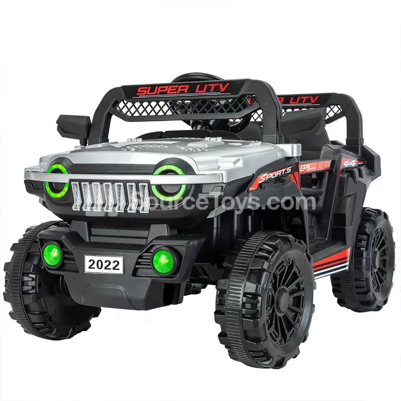 Electric Dual-Drive Double-Door Off-Road Ride-On (Red, White, Black)