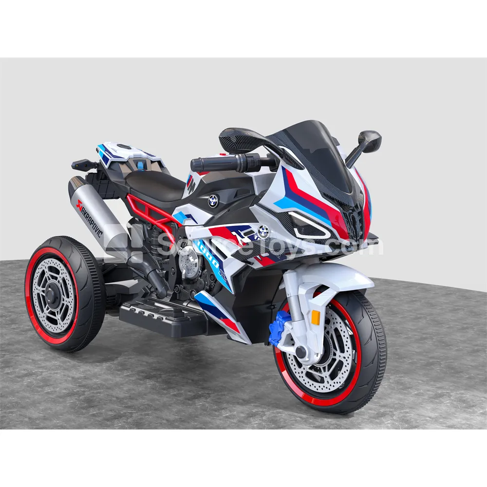 Electric Dual-Drive Three-Wheel Motorcycle (Red, Black, Blue, White) Electric Dual-Drive Three-Wheel Motorcycle (Red, Black, Blue, White)