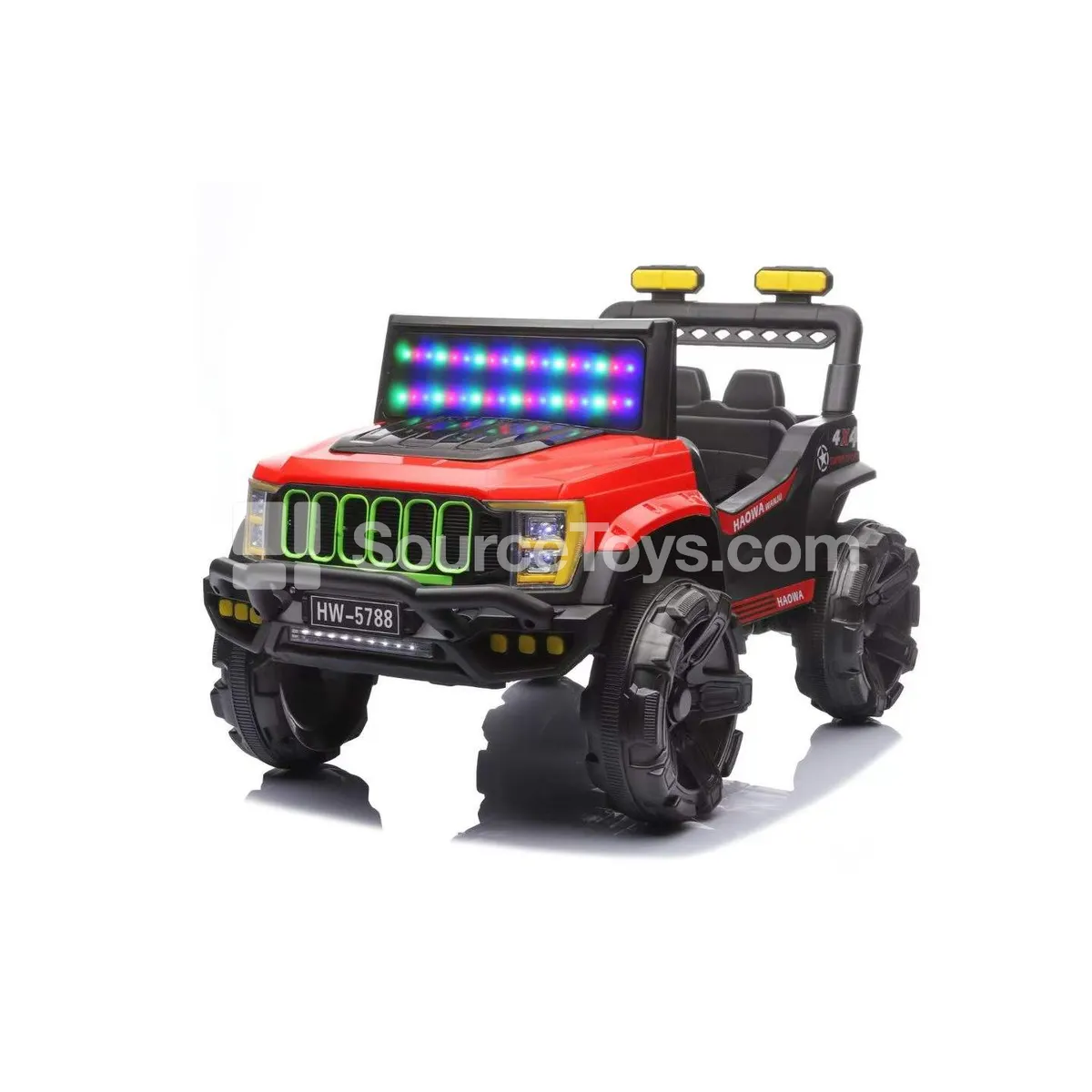 Electric Dual-Drive Off-Road Ride-On without Paint (White, Red, Black, Barbie Pink)