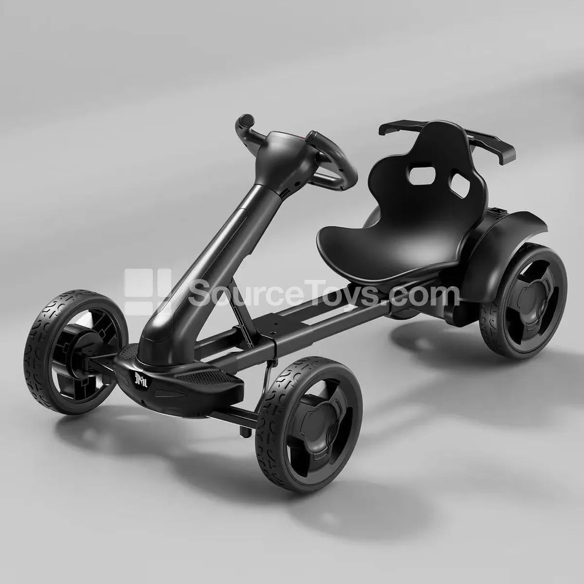 Electric Single-Drive 4-Wheel Collapsible Go Kart (Black, Blue, Red, Brown)