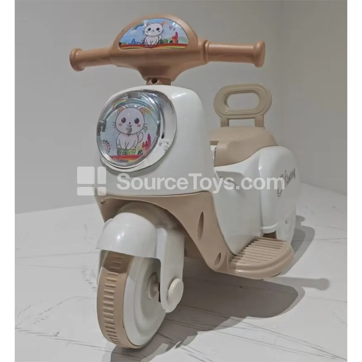 Electric Tricycle Ride-On (Princess Pink, Fresh Green, Mickey Beige)