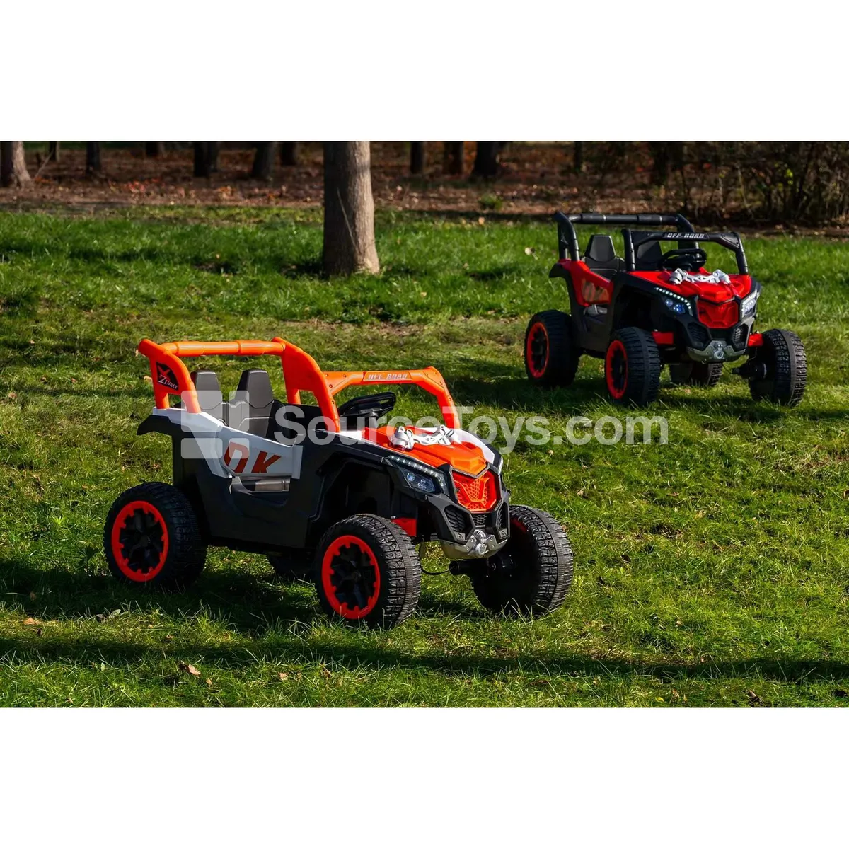 Electric Remote Control Off-road Ride-on with Dual Motors, Dual Drive, Dual Doors, 3-speed