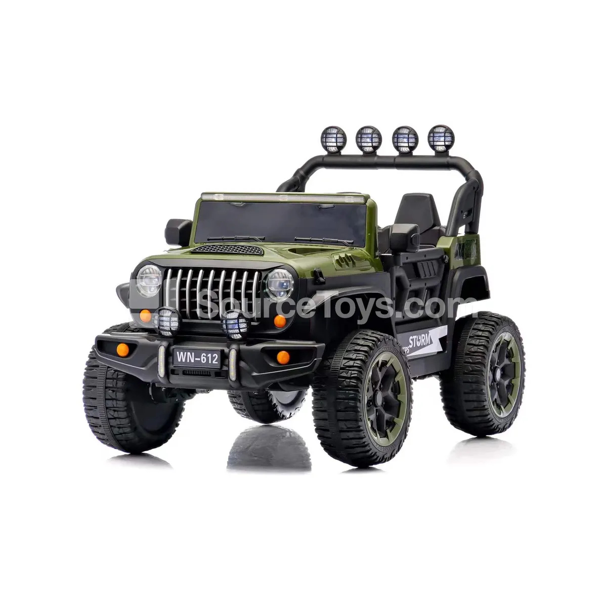 Electric Remote Control 4WD SUV Ride-On with Double Doors (Red, Green, White) Electric Remote Control 4WD SUV Ride-On with Double Doors (Red, Green, White)