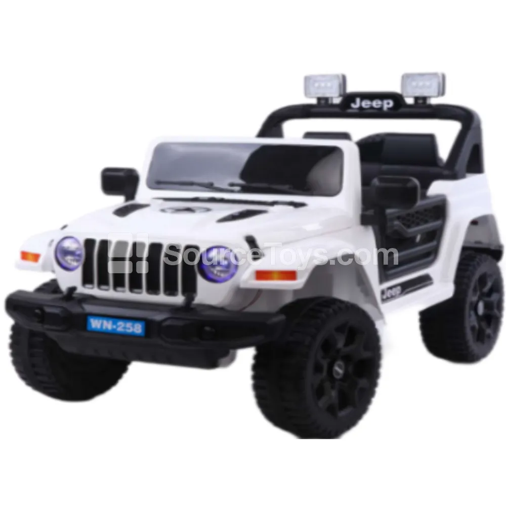 Electric Remote Control Off-road Ride-on with Dual Motors, Dual Drive, 3-Speed Balance Swing (White, Red, Green)