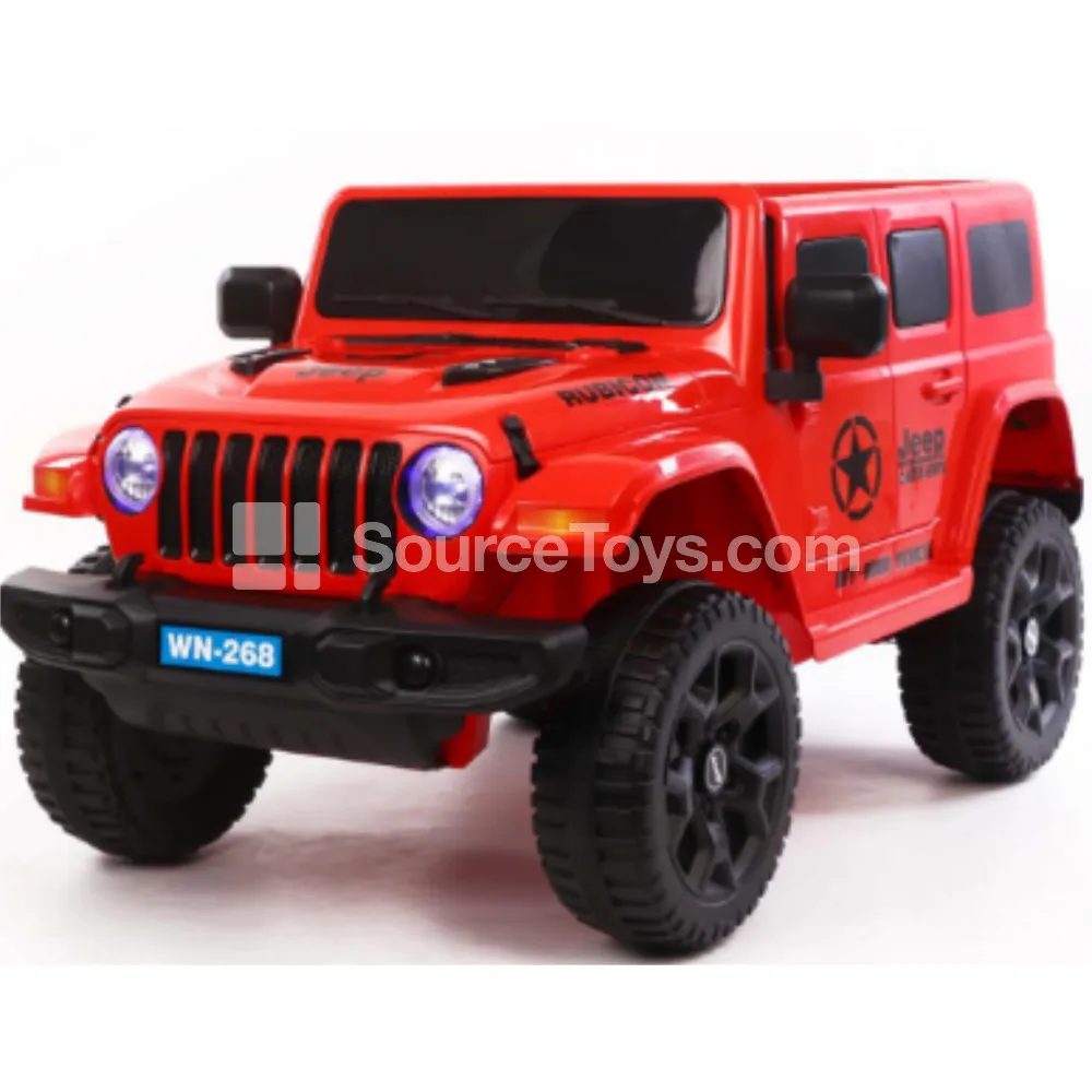 Electric Remote Control Off-Road Ride-On with Dual Motors, Dual Drive, Dual Doors, 3-Speed, Balance and Swing