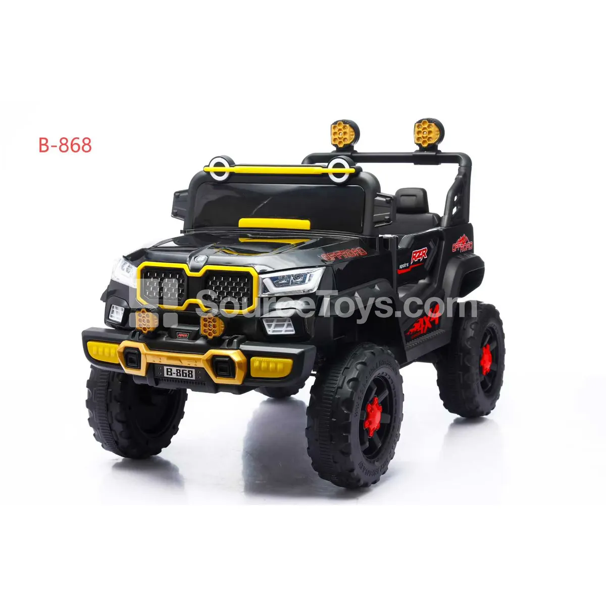 Electric Remote Control 4WD Off-road Ride-on Car (Black, Red, Gray)