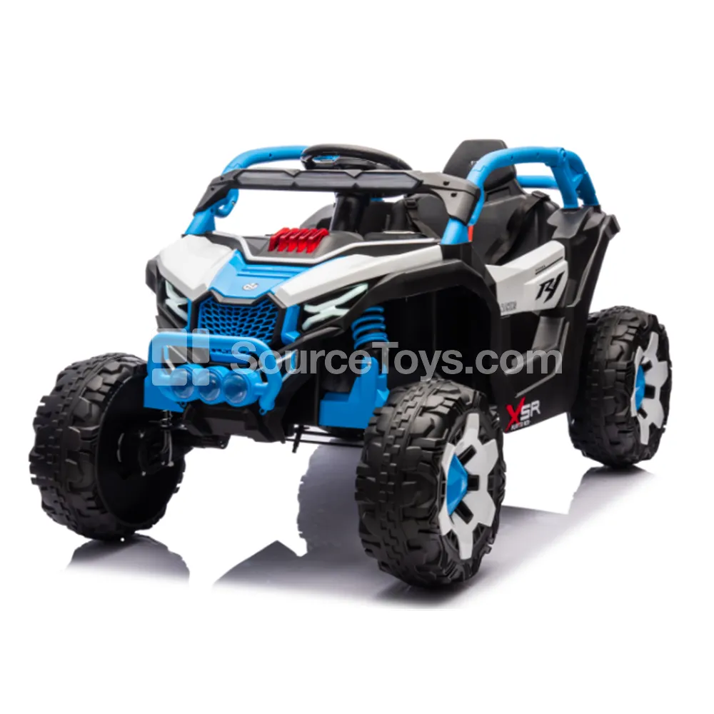 Electric Two-Wheel Drive Ride-On Off-Road Car with Dual Doors (Red/Pink/White/Blue/Green)