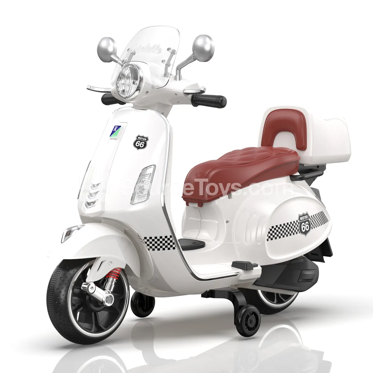 Electric Ride-On Motorcycle (Glacier Gray, Pure White, Vibrant Red, Ice Berry Pink) Electric Ride-On Motorcycle (Glacier Gray, Pure White, Vibrant Red, Ice Berry Pink)