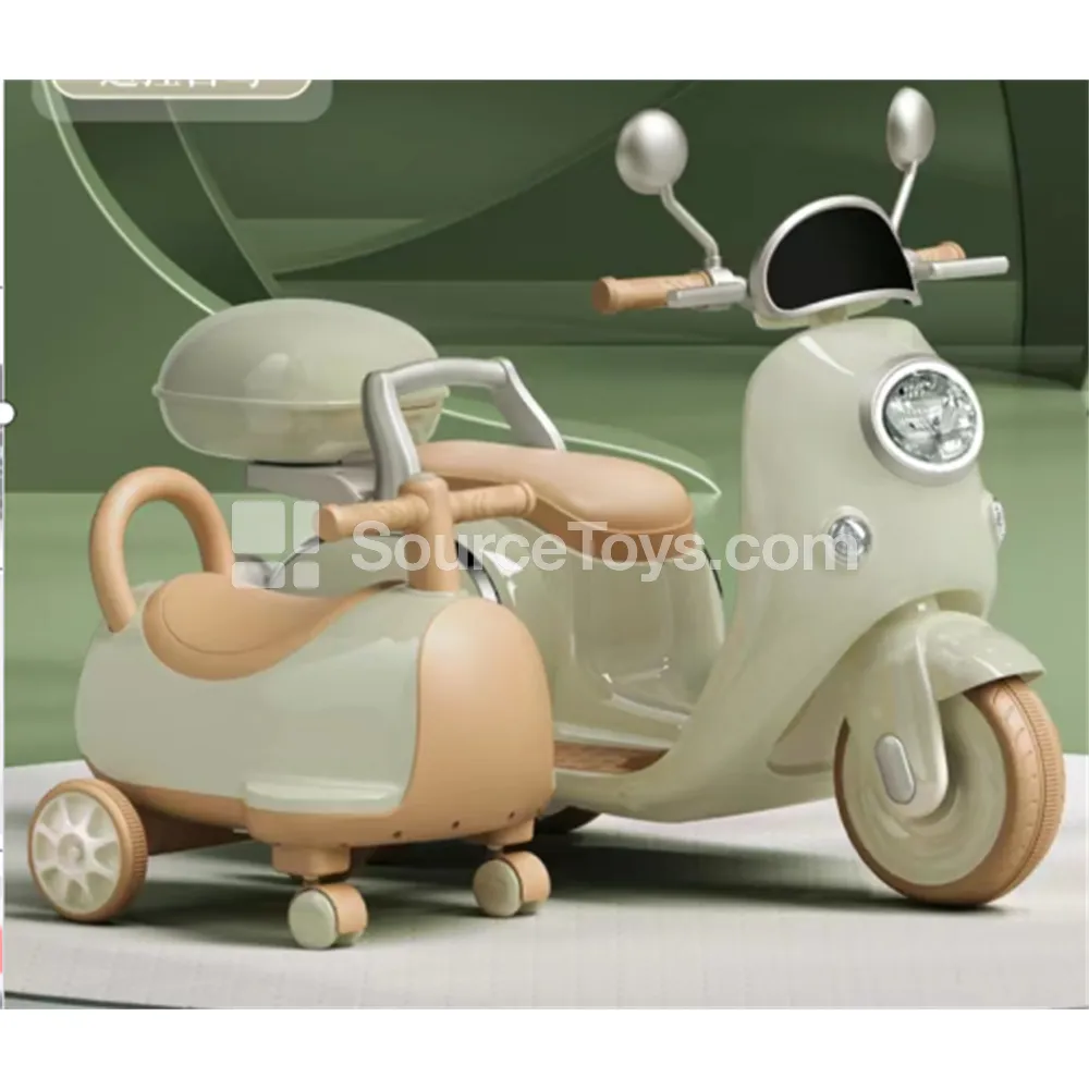Electric Dual-Drive Sidecar Motorcycle (Fresh Green, Macaron Pink, Cream White) Electric Dual-Drive Sidecar Motorcycle (Fresh Green, Macaron Pink, Cream White)