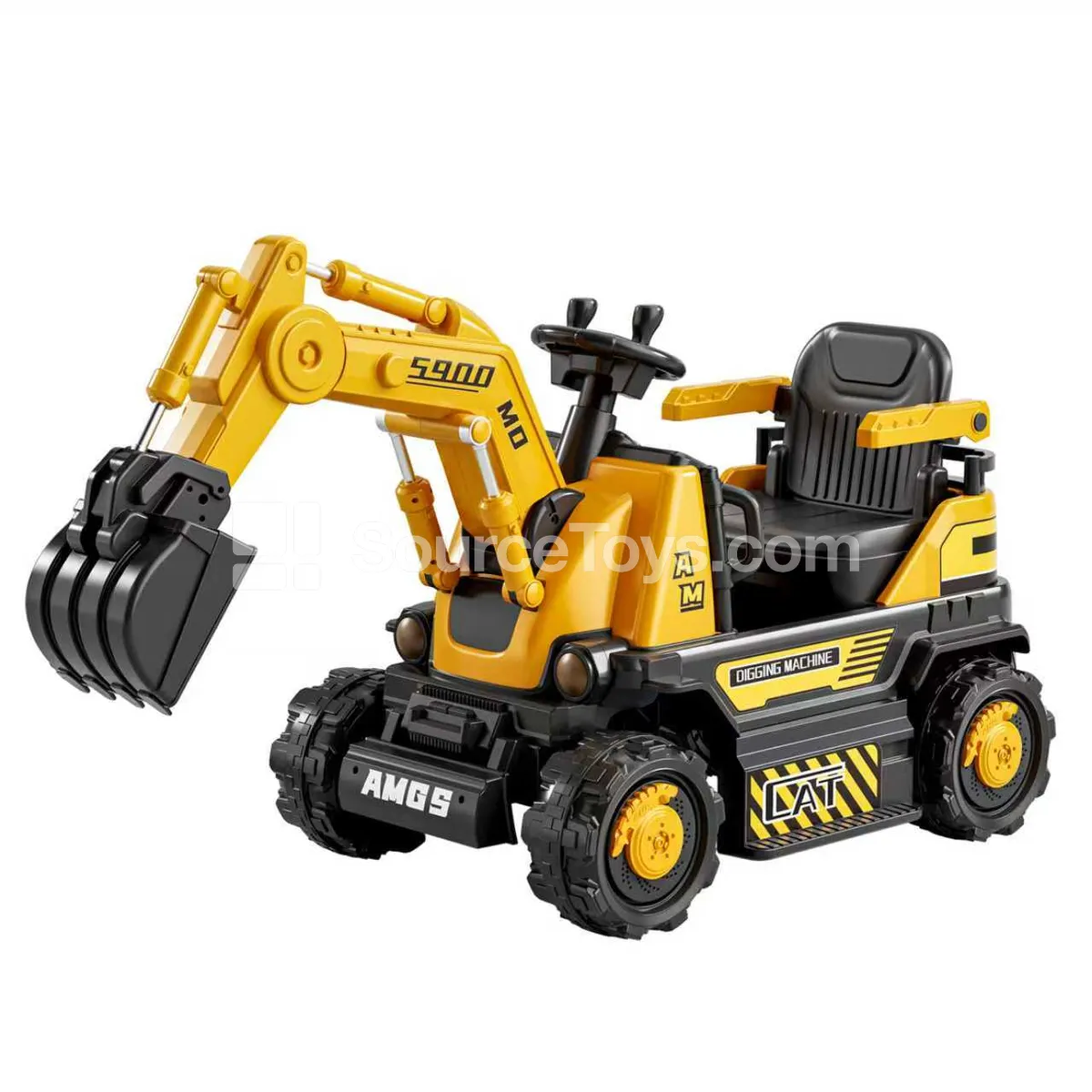 Electric Remote Control Excavator Ride-On (Yellow) Electric Remote Control Excavator Ride-On (Yellow)
