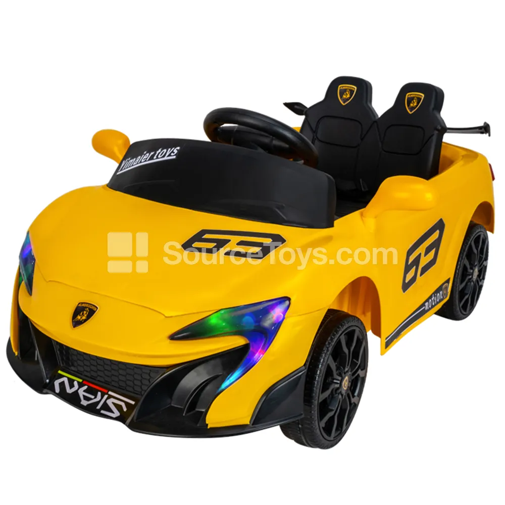 Electric Single-Drive Open-Top Ride-On Car (Red, White, Yellow) Electric Single-Drive Open-Top Ride-On Car (Red, White, Yellow)