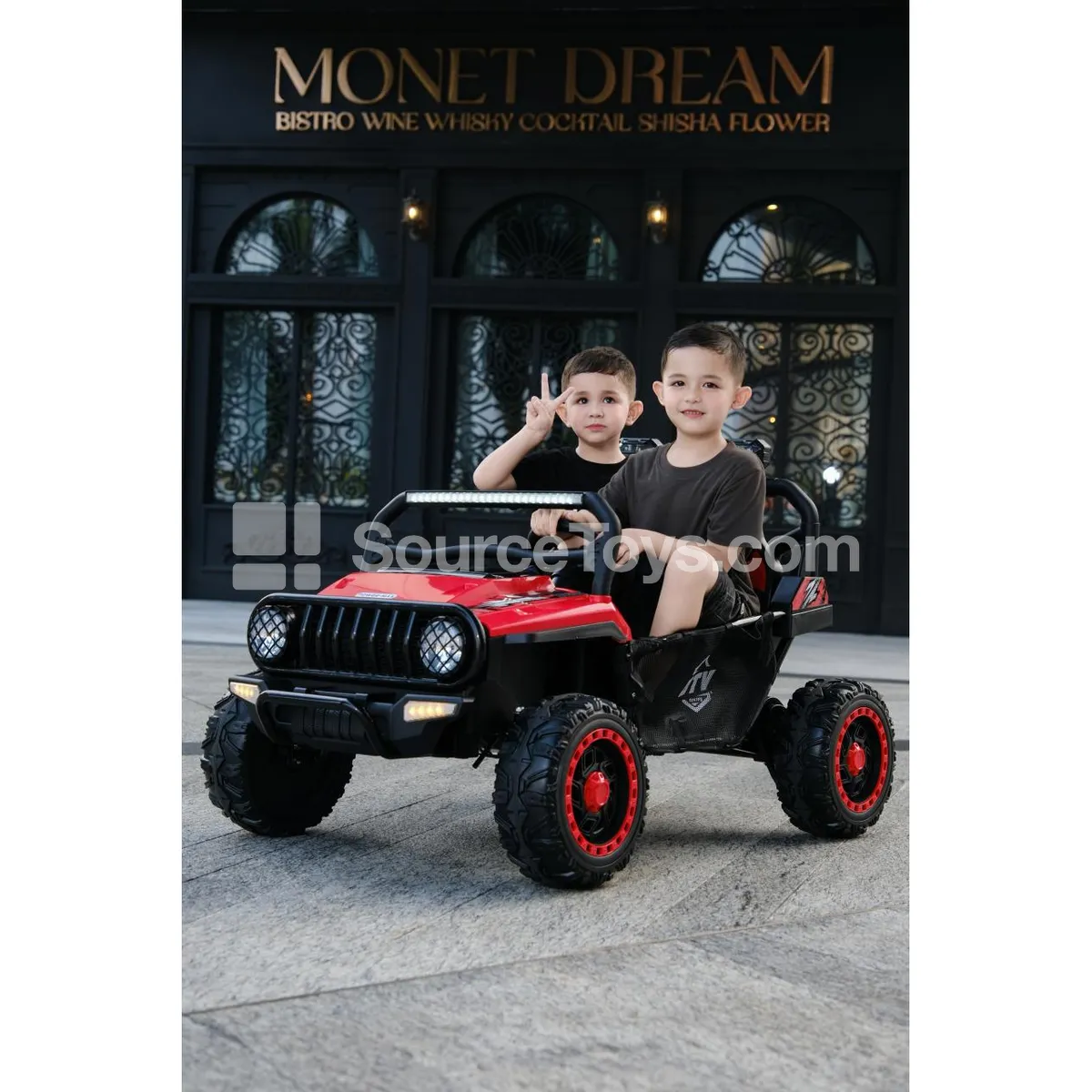 Electric Remote Control Dual-Drive Off-Road Ride-On (Gray, Red, White, Fuchsia) Electric Remote Control Dual-Drive Off-Road Ride-On (Gray, Red, White, Fuchsia)