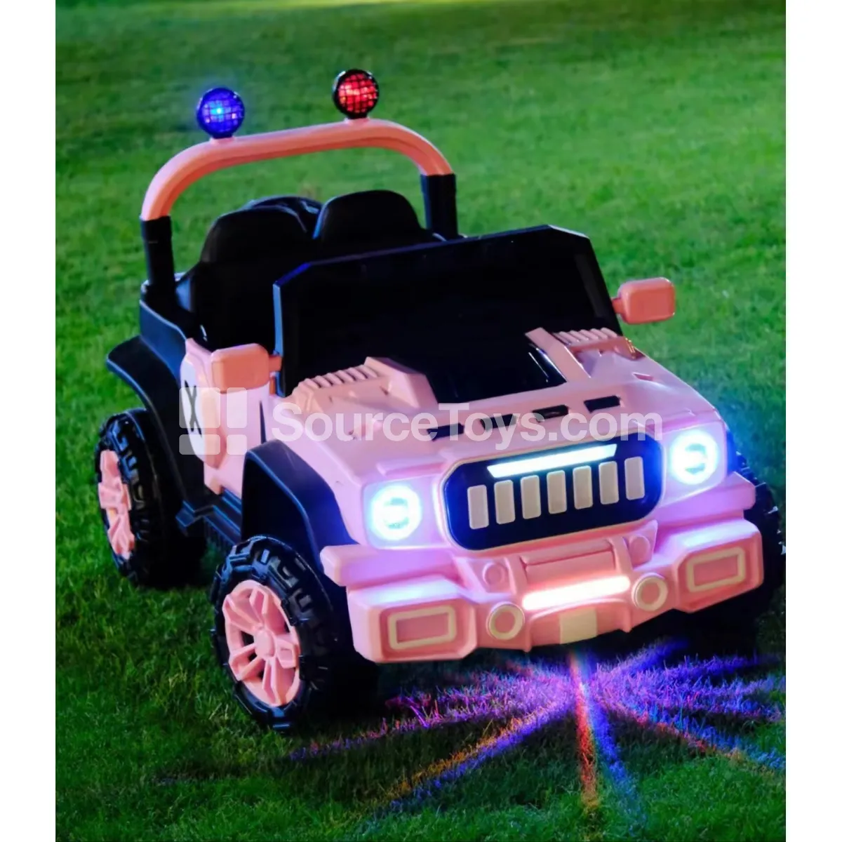 Electric Double-Door Off-Road Ride-On (Pink/Cream/Gray) Electric Double-Door Off-Road Ride-On (Pink/Cream/Gray)