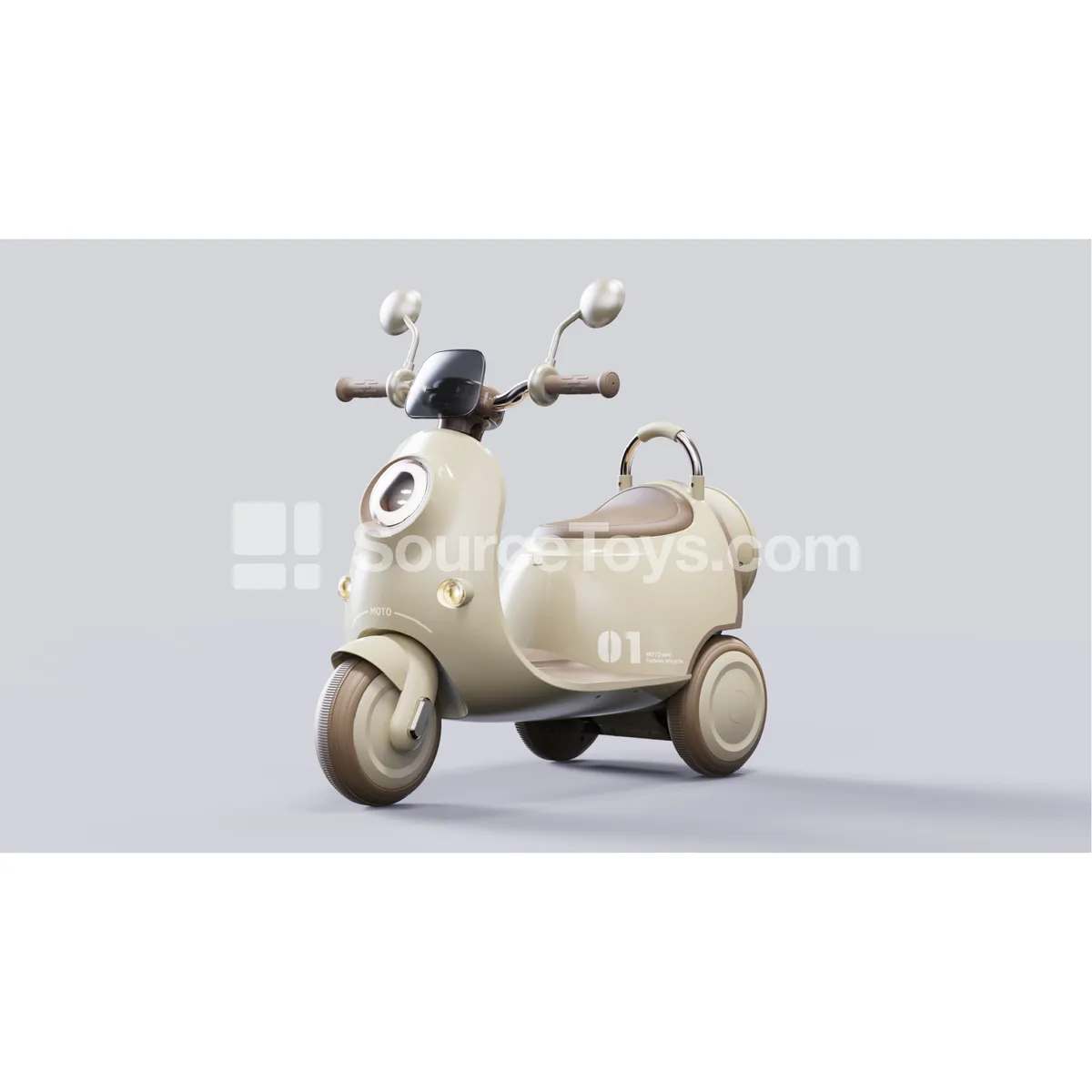 Electric Early Education Tricycle Ride-On (Sky Blue, Cream, Light Pink, Gray Blue) Electric Early Education Tricycle Ride-On (Sky Blue, Cream, Light Pink, Gray Blue)
