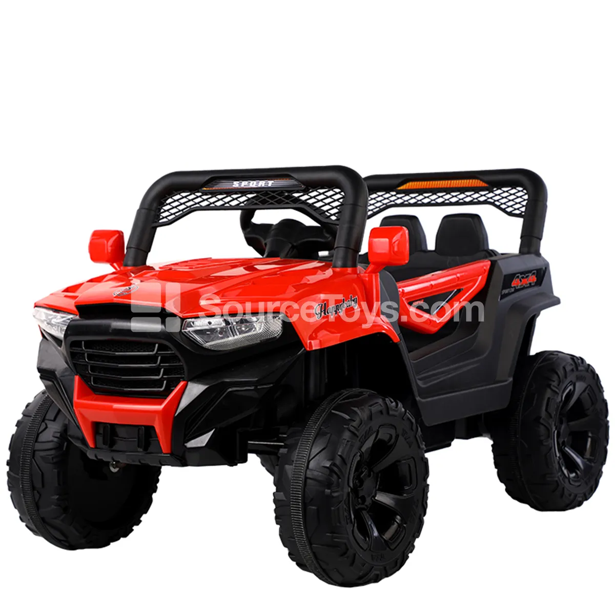 Electric Remote Control Ride-On Off-Road Car (Red, Yellow, Blue)