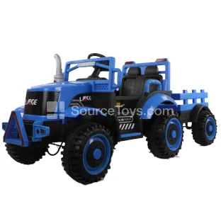 Electric Remote Control Farm Tractor Ride-On with Trailer Electric Remote Control Farm Tractor Ride-On with Trailer