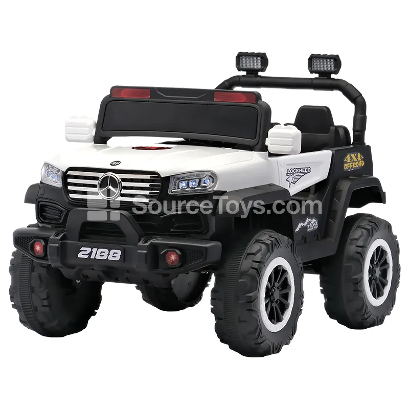 Electric Remote Control Ride-On Off-Road Car (White, Red, Gray) Electric Remote Control Ride-On Off-Road Car (White, Red, Gray)