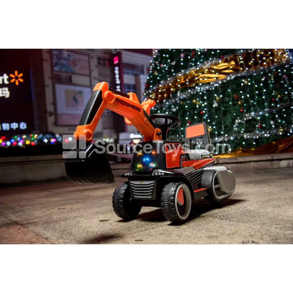 Electric Ride-On Excavator (Blue, Red, Orange, Green) Electric Ride-On Excavator (Blue, Red, Orange, Green)