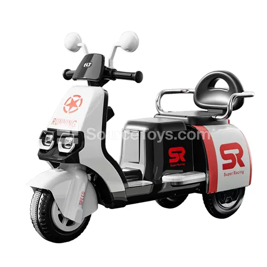 Twin-Seat Mini Tricycle Ride-On (Black-White/Black-Red/Cyan/Beige) Twin-Seat Mini Tricycle Ride-On (Black-White/Black-Red/Cyan/Beige)