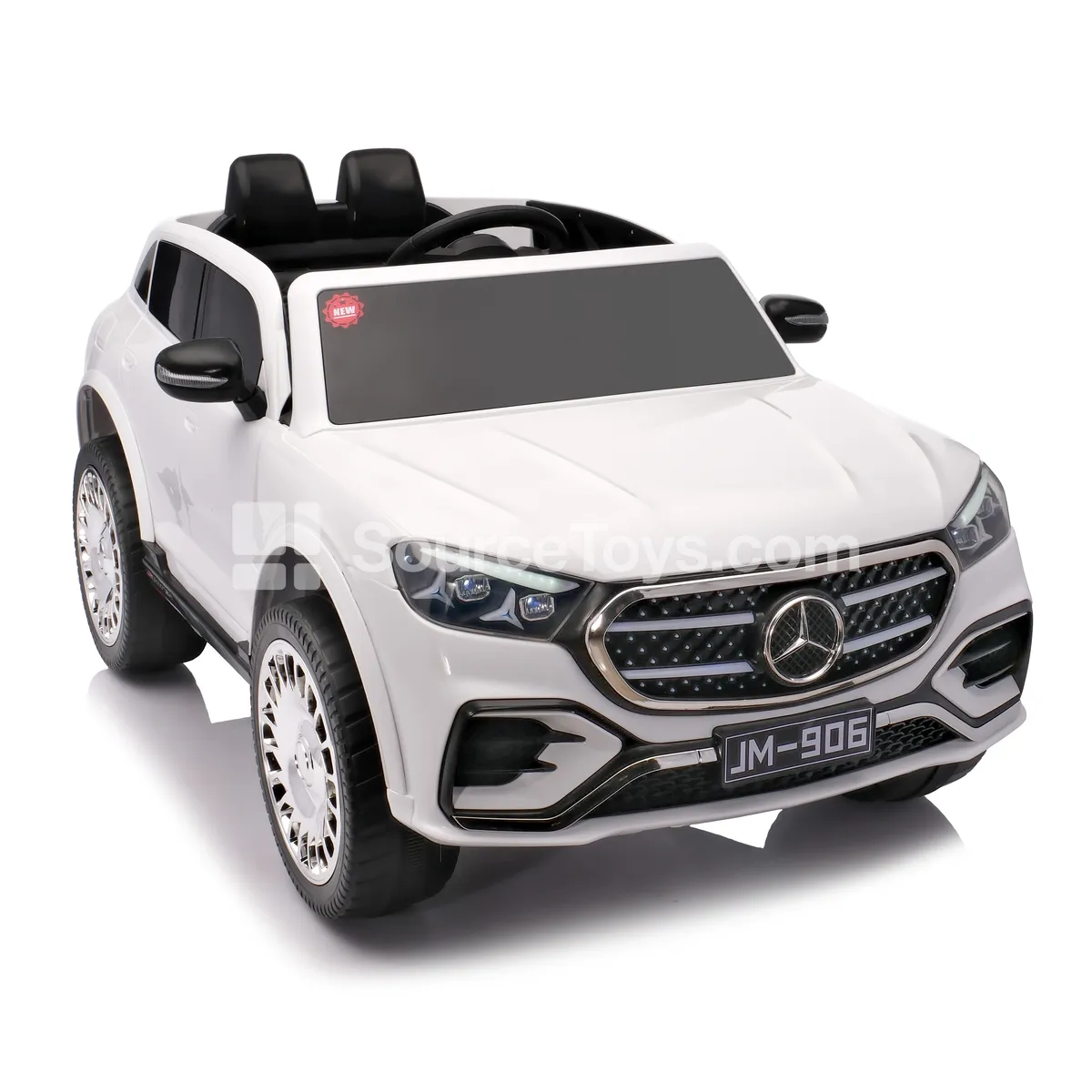 Electric Remote Control 4WD Open-Top Off-Road Ride-On (White, Red) Electric Remote Control 4WD Open-Top Off-Road Ride-On (White, Red)
