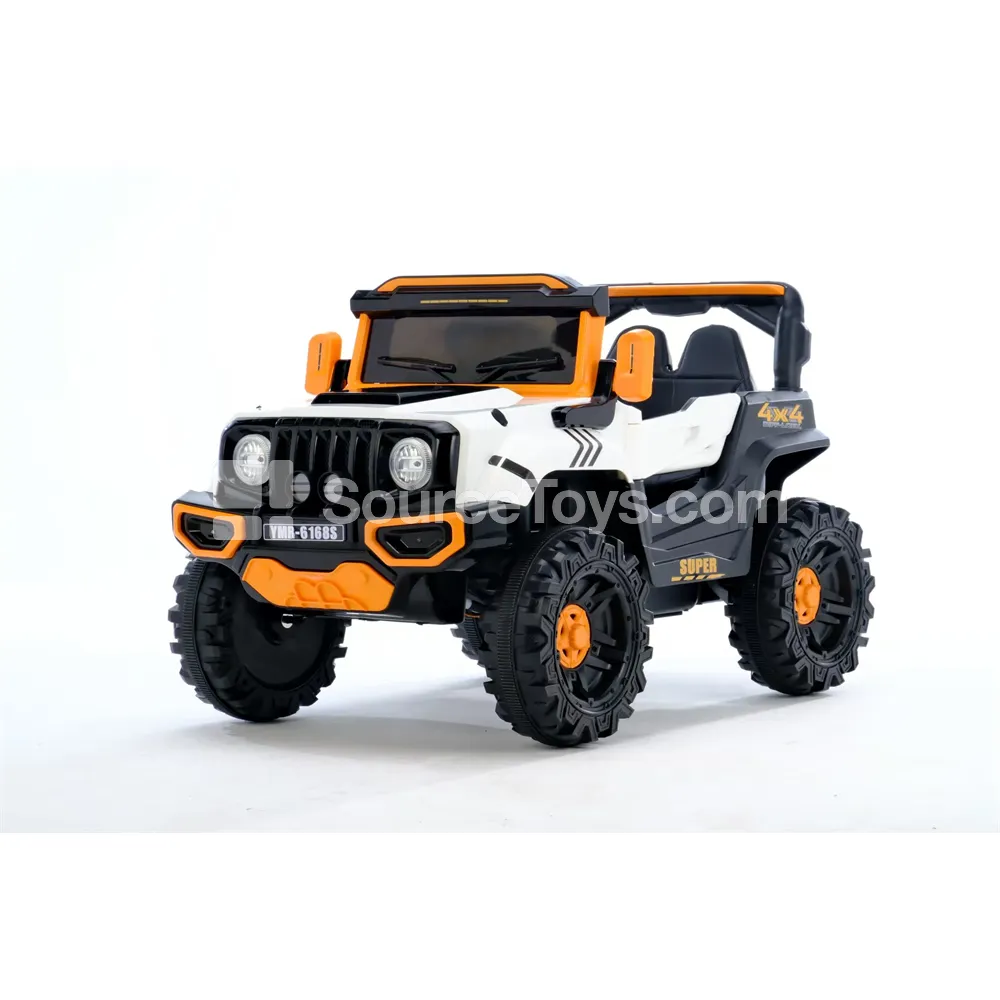 Single-Motor Electric Off-Road Ride-On (Black, Red, Gray, Cream)