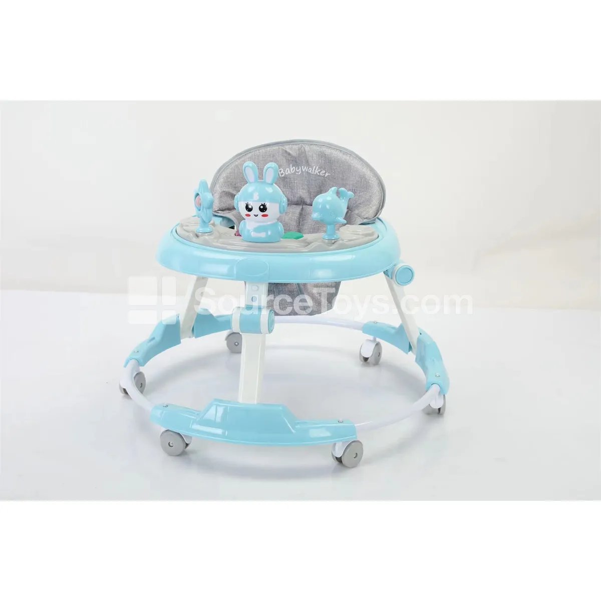 Cartoon Baby Walker (Blue, Green, Pink)