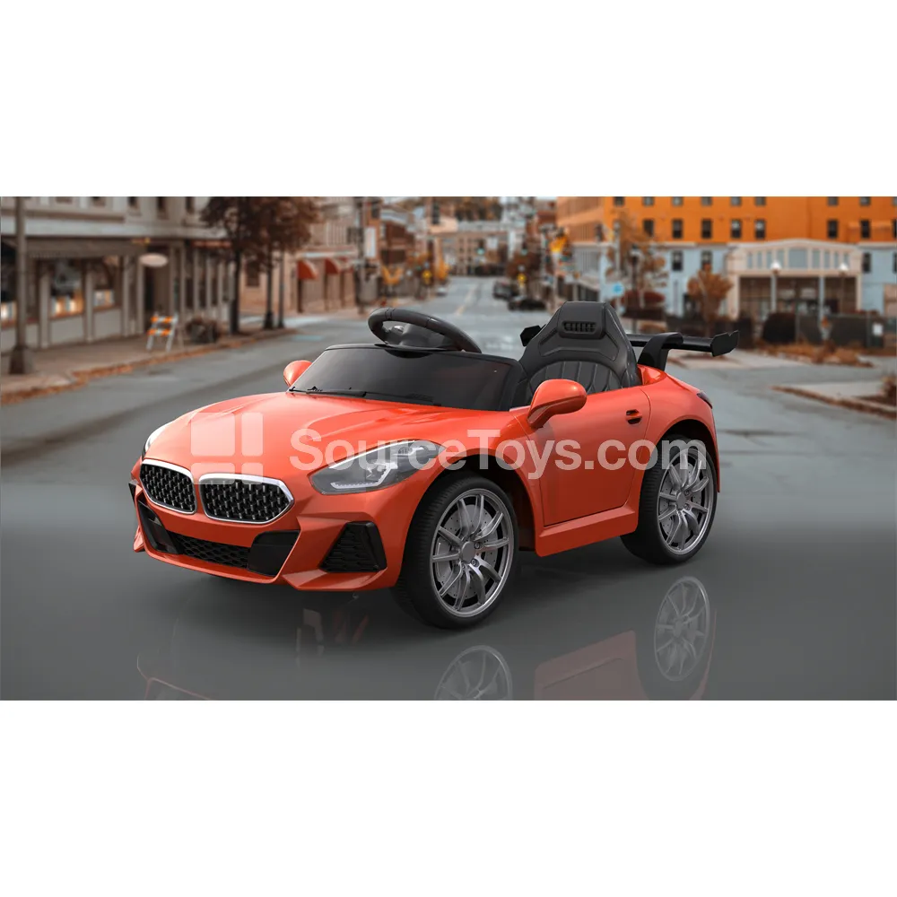 Electric Remote Control Open-Top Car Ride-On with Spoiler and Double Doors Electric Remote Control Open-Top Car Ride-On with Spoiler and Double Doors