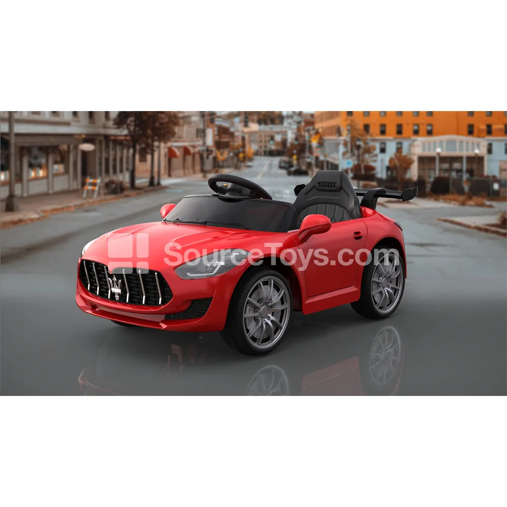 Electric Remote Control Convertible Ride-On Car with Dual Drive, Spoiler, and Double Doors (Red, White, Yellow) Electric Remote Control Convertible Ride-On Car with Dual Drive, Spoiler, and Double Doors (Red, White, Yellow)