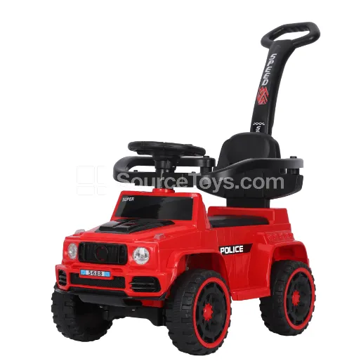Electric Ride-On with Early Education Music Seat, Fence, and Push Handle (White, Red, Black, Gray, Orange) Electric Ride-On with Early Education Music Seat, Fence, and Push Handle (White, Red, Black, Gray, Orange)