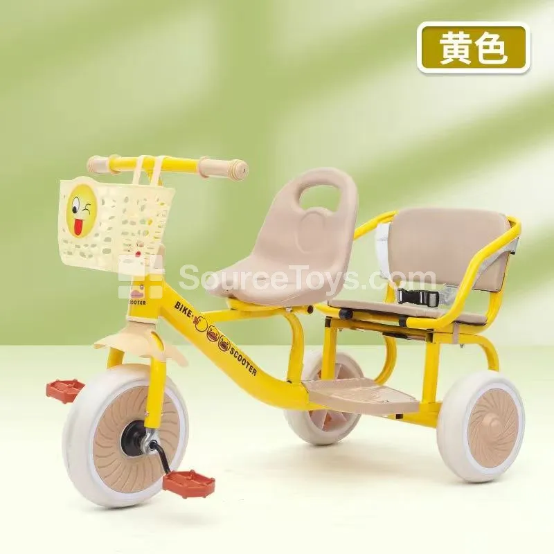 Tricycle with Basket and Double Seat Tricycle with Basket and Double Seat