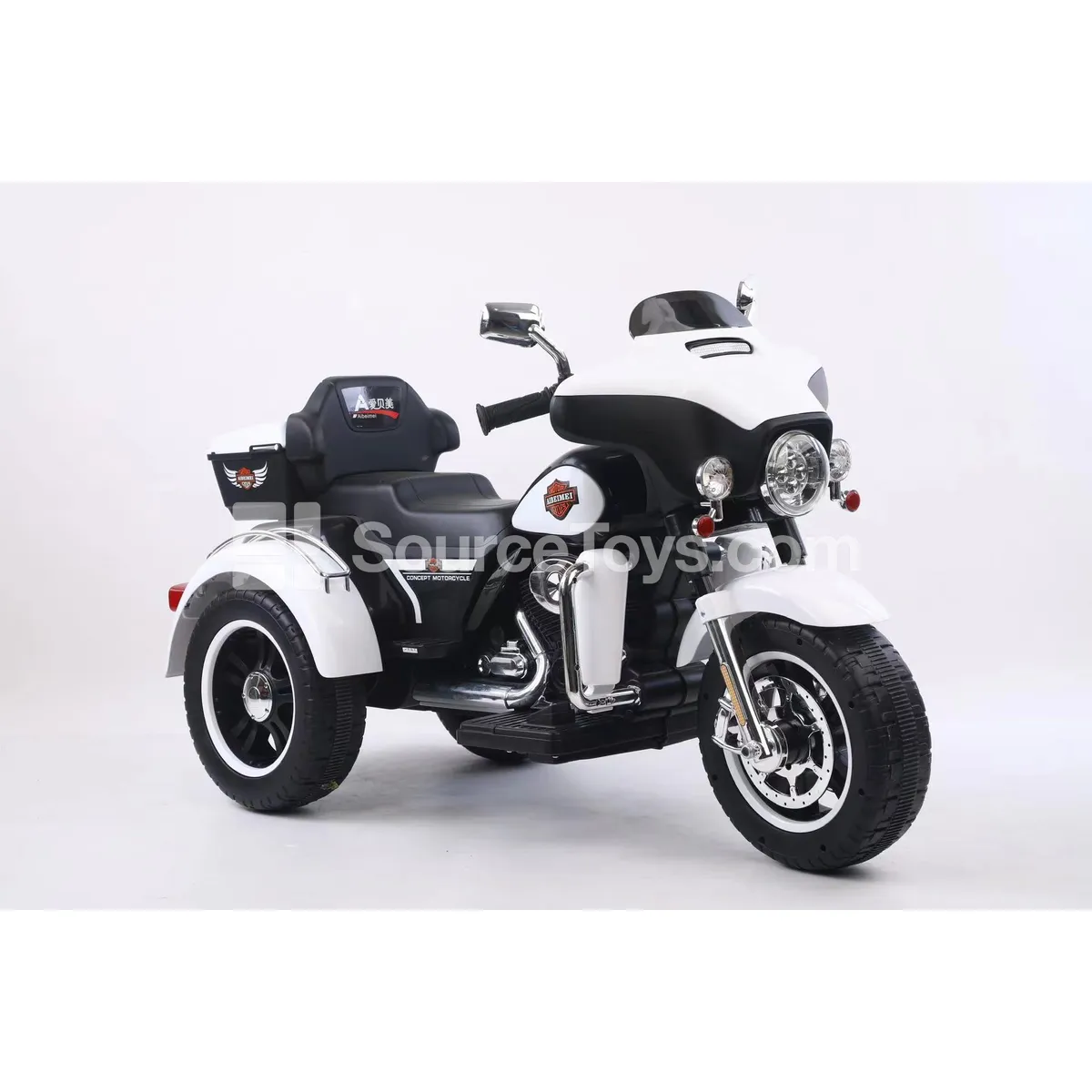 Electric Ride-On Tricycle Motorcycle (Black, White, Red, Blue) Electric Ride-On Tricycle Motorcycle (Black, White, Red, Blue)