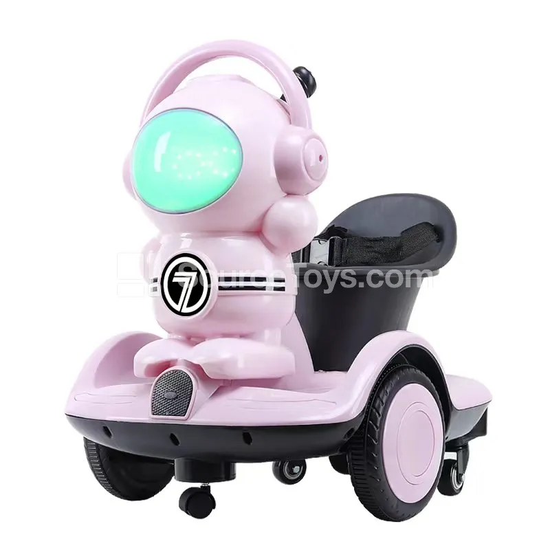 Electric Balance Scooter Ride-On (White, Pink) Electric Balance Scooter Ride-On (White, Pink)