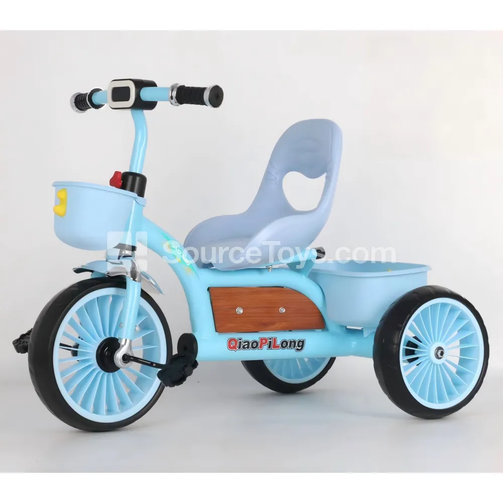 Kids Tricycle with Trailer and Basket Kids Tricycle with Trailer and Basket