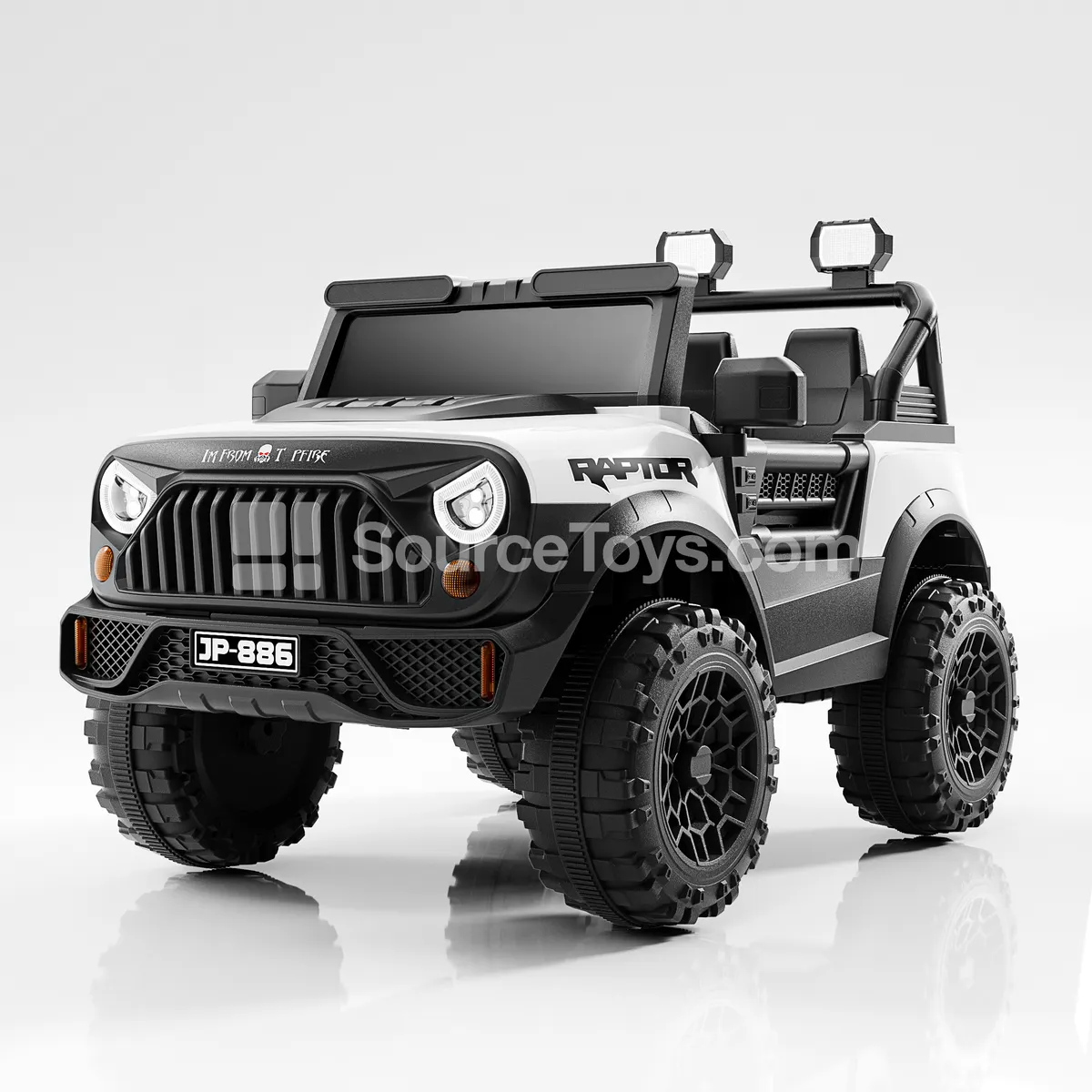 Electric Off-Road Jeep Ride-On (Red, Gray, White, Black) Electric Off-Road Jeep Ride-On (Red, Gray, White, Black)