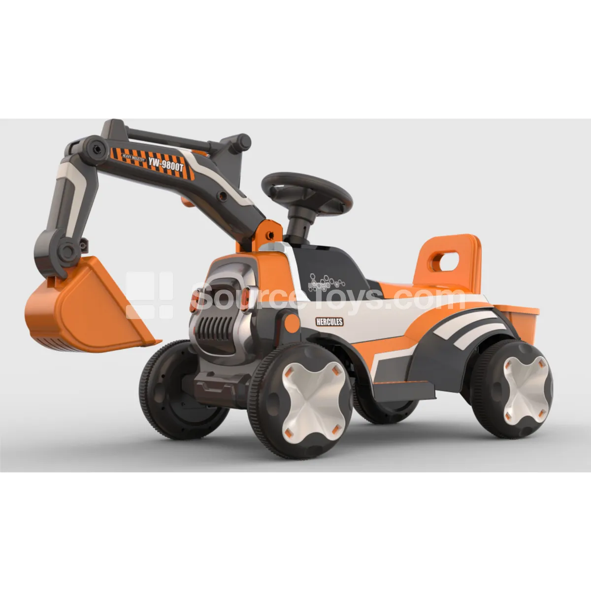 Excavator Ride-On Scooter (Orange, Blue) Excavator Ride-On Scooter (Orange, Blue)