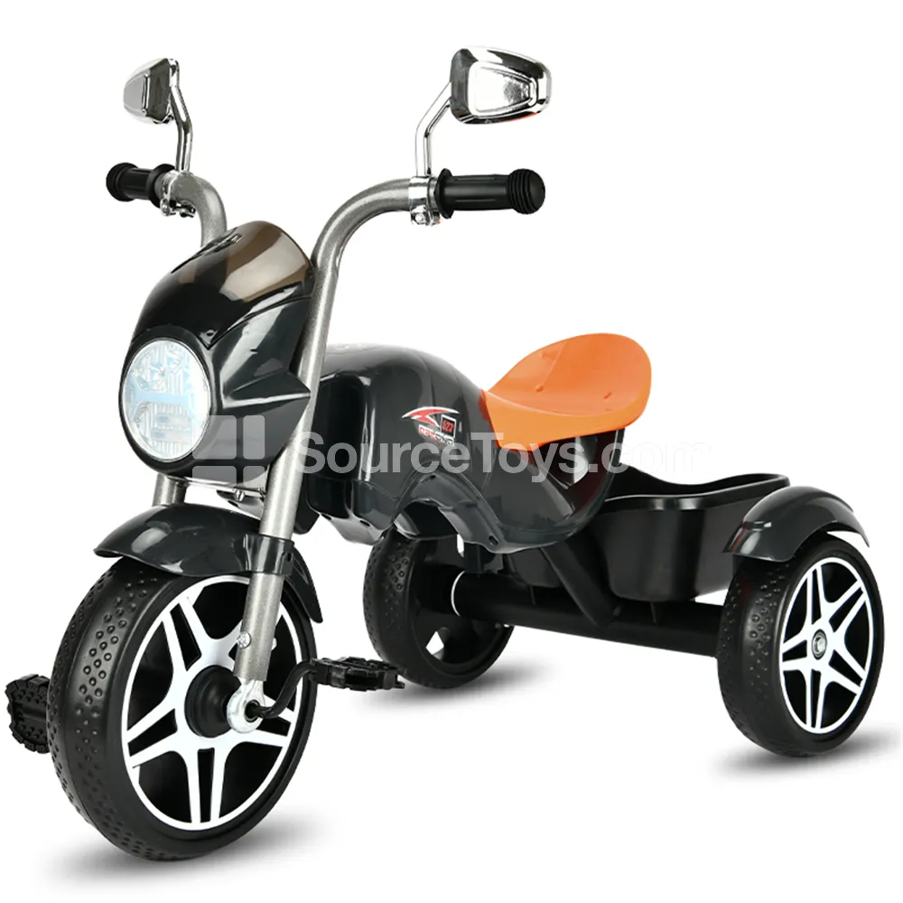 Vintage Motorized Tricycle (Red, Lake Blue, Space Gray, Yellow)