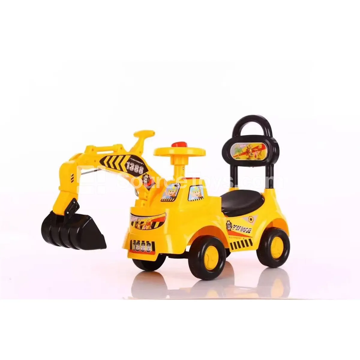 Ride-On Excavator Scooter (Yellow, Blue) Ride-On Excavator Scooter (Yellow, Blue)