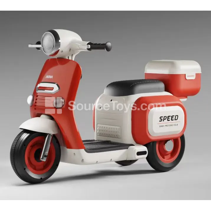 Electric Dual-Drive Three-Wheeled Motorcycle Ride-On