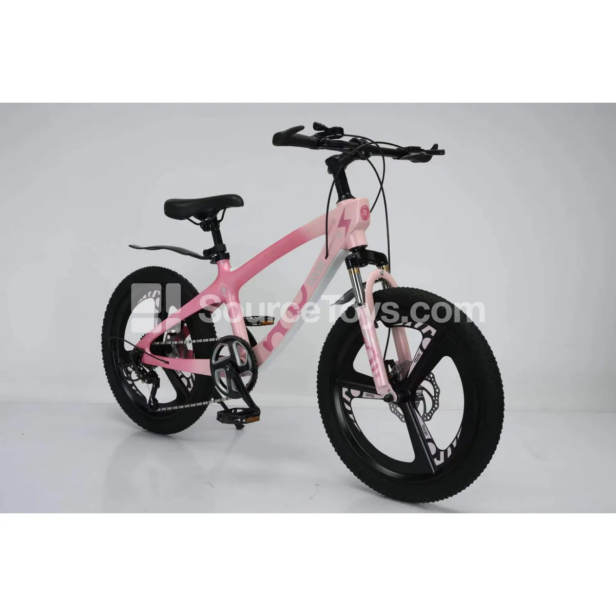 20-inch Ride-On Bike for Kids (Blue, Silver, White, Brown)