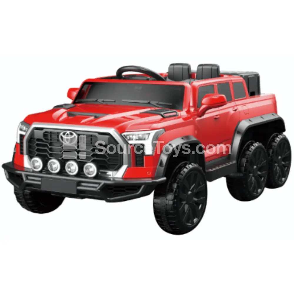 Electric Remote Control 6-Wheel 4WD Ride-On with Double Doors (Red, White) Electric Remote Control 6-Wheel 4WD Ride-On with Double Doors (Red, White)