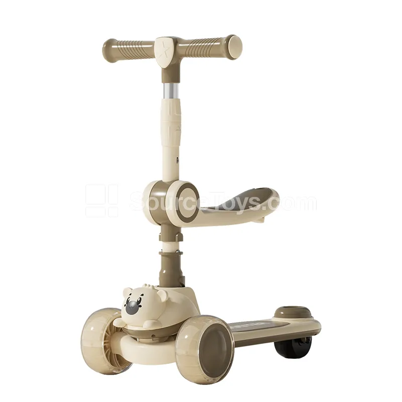 Koala Bear Ride-On Scooter with Seat (Pink, Brown, Cream) Koala Bear Ride-On Scooter with Seat (Pink, Brown, Cream)
